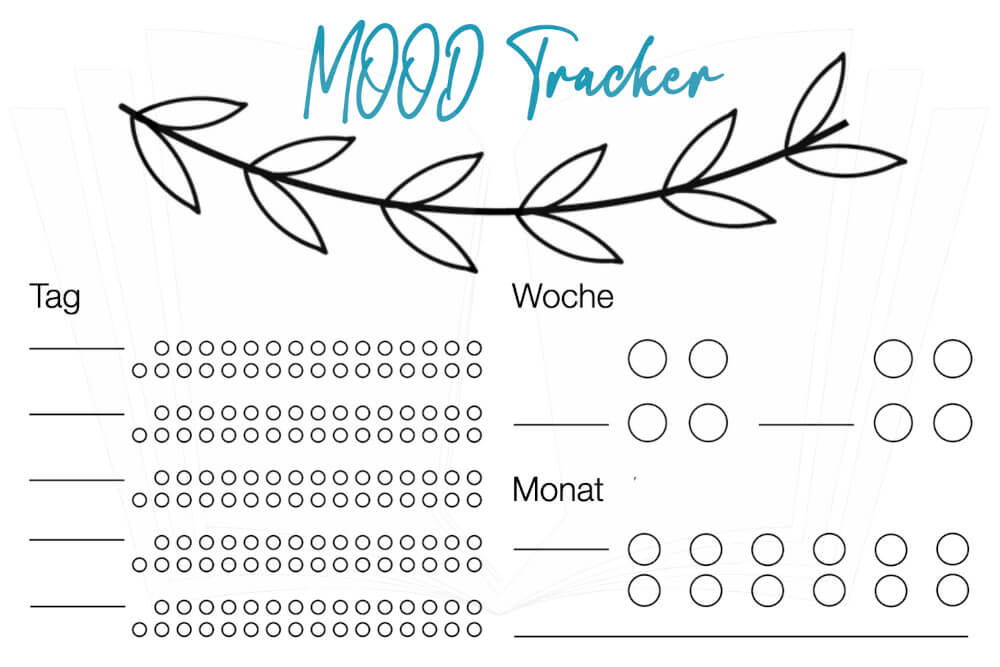 Bullet Journal Vorlage Mood Tracker 2