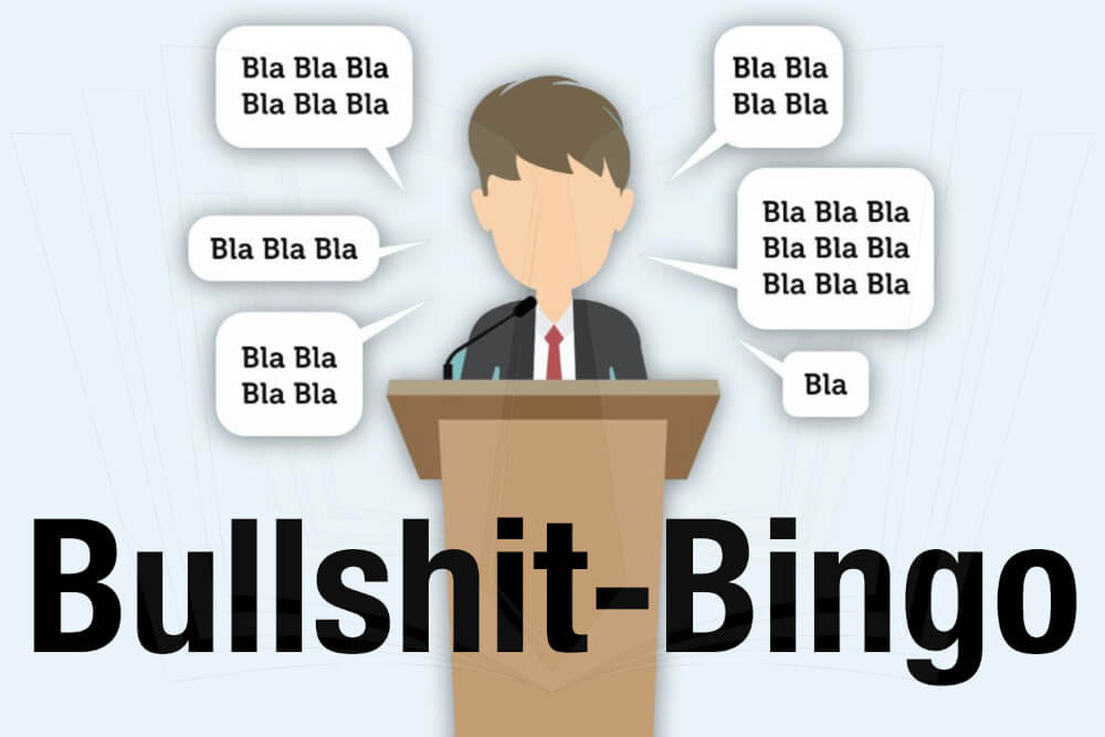 Bullshit-Bingo: Vorlage + Generator für Humor im Meeting