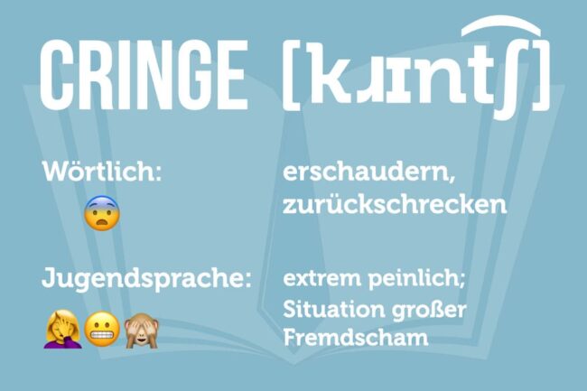 Cringe: Aussprache, Herkunft + Bedeutung