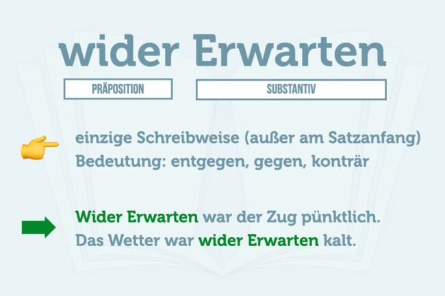 wider Erwarten