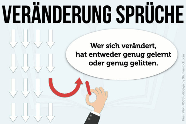 Veränderung Sprüche