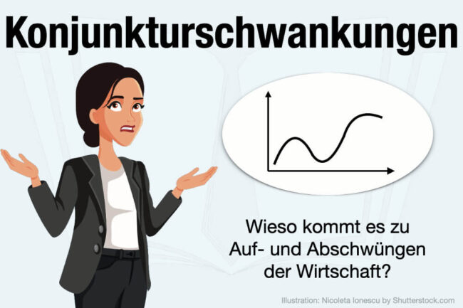 Konjunkturschwankungen: Definition, Arten & Ursachen