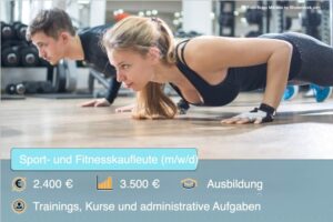 Sport Und Fitnesskaufmann Fitnesskaufleute Ausbildung Beruf