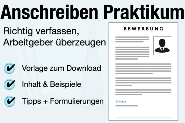 Anschreiben Praktikum