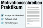 Motivationsschreiben Praktikum Muster Pdf Schueler Vorlageword Student Inhalt Aufbau Beispiel Formulierung