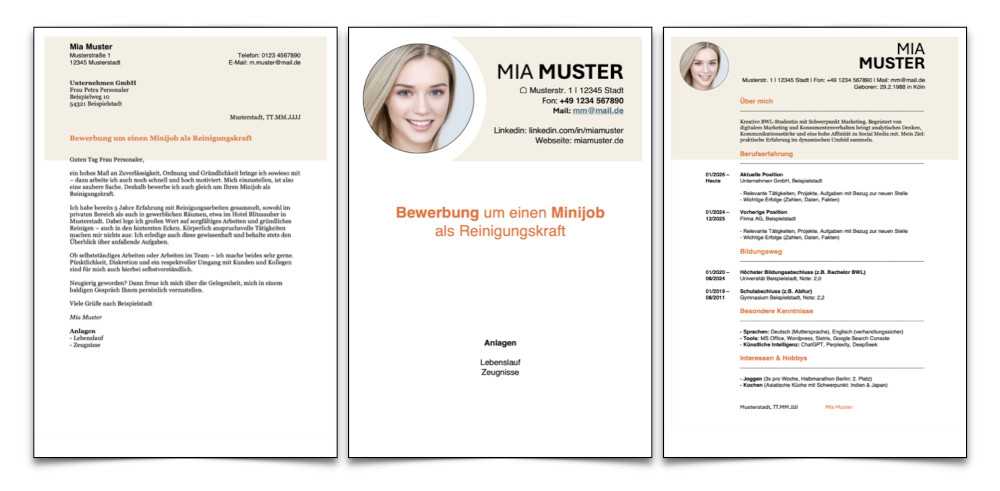 Kurze Bewerbung Reinigungskraft Vorlage Kostenlos