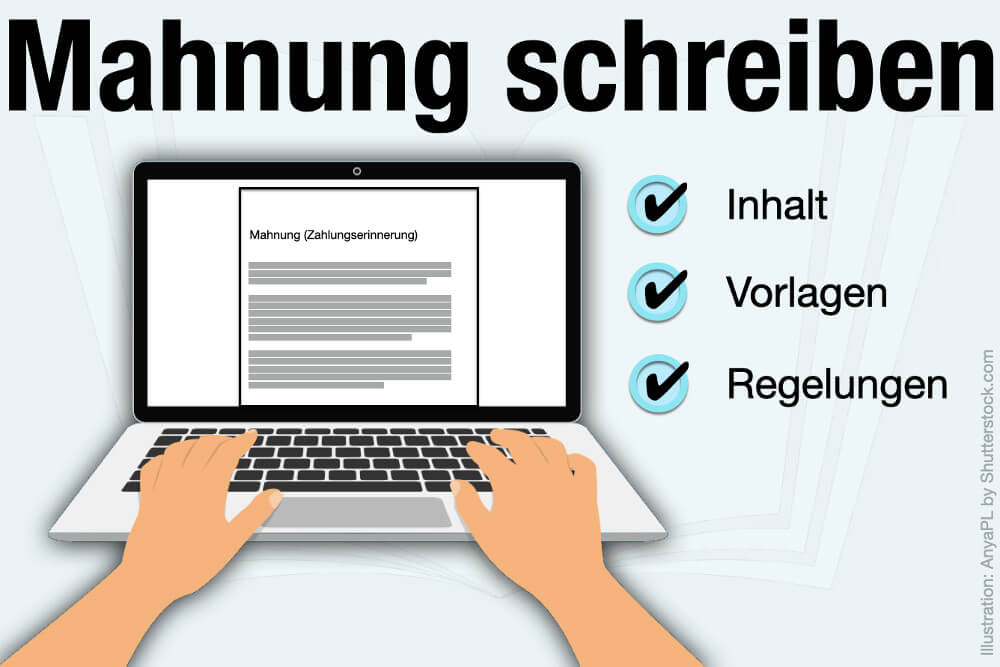 Mahnung Schreiben Vorlage Muster Inhalt Formulierung Verzungszinsen Gebuehren Mahnverfahren