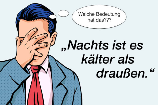 Nachts ist es kälter als draußen