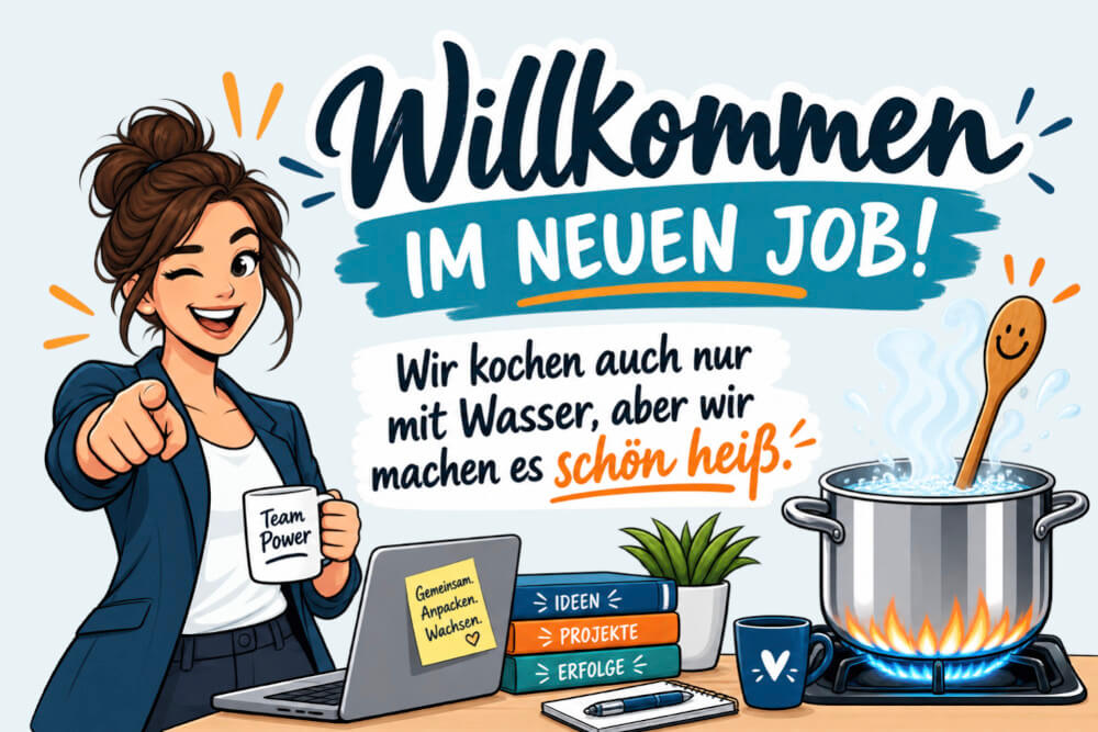 Neuer Job Sprüche Lustig Kurz Heisses Wasser