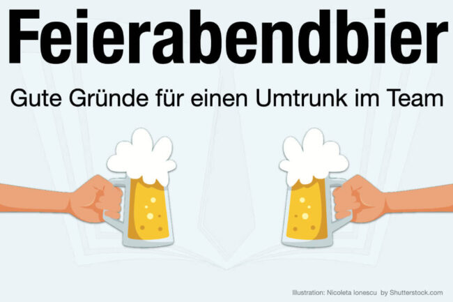 Feierabendbier: Mit dem Chef in die Kneipe?