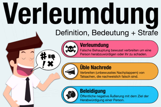 Verleumdung: Definition, Beispiele + Strafe