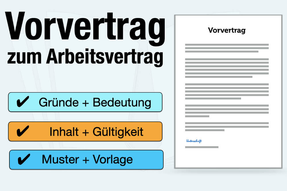 Vorvertrag Arbeitsvertrag Muster Vorlage Gruende Hauskauf Immobilienkauf Bindung Gueltigkeit Inhalt