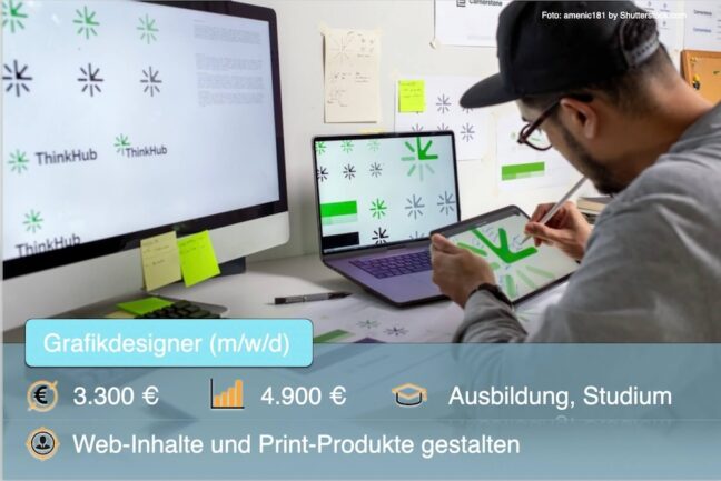 Grafikdesigner: Gehalt, Ausbildung + Jobs