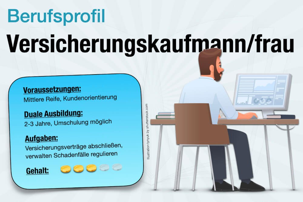 Beruf Versicherungskaufmann Ausbildung Gehalt Jobs Aufgaben Karriere