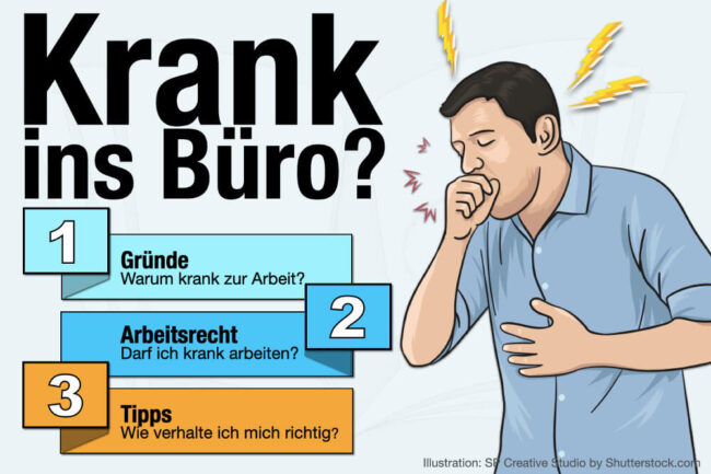 Krank ins Büro? Bloß nicht!