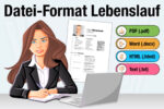 Datei Format Lebenslauf Auswahl Pdf Word Html Empfehlung