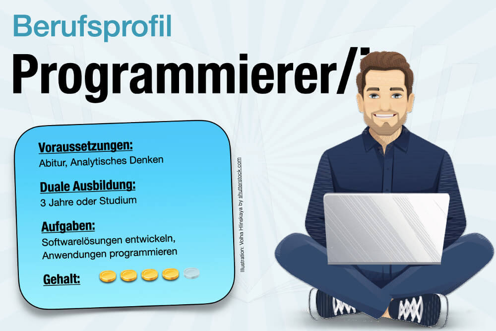 Beruf Programmierer Gehallt Ausbildung Studium Aufgaben Steckbrief Jobprofil Jobs