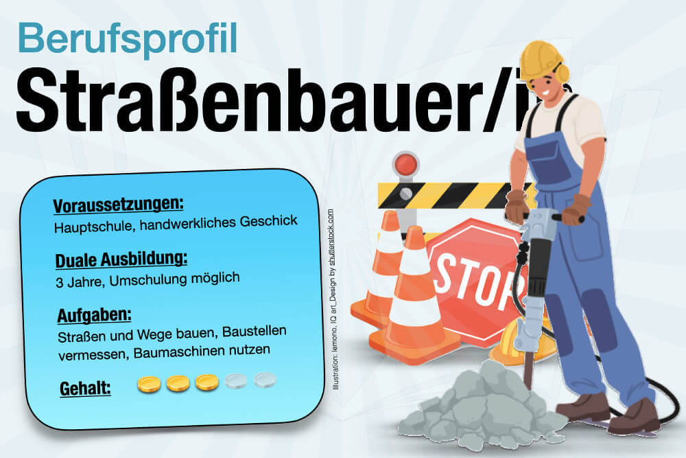Beruf Strassenbauer Gehalt Ausbildung Aufgaben Jobs In Der Naehe Voraussetzungen Steckbrief Berufsbild Jobprofil