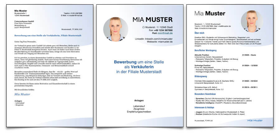 Bewerbung Verkäufer/in Vorlagen Kostenlos Word Quereinsteiger