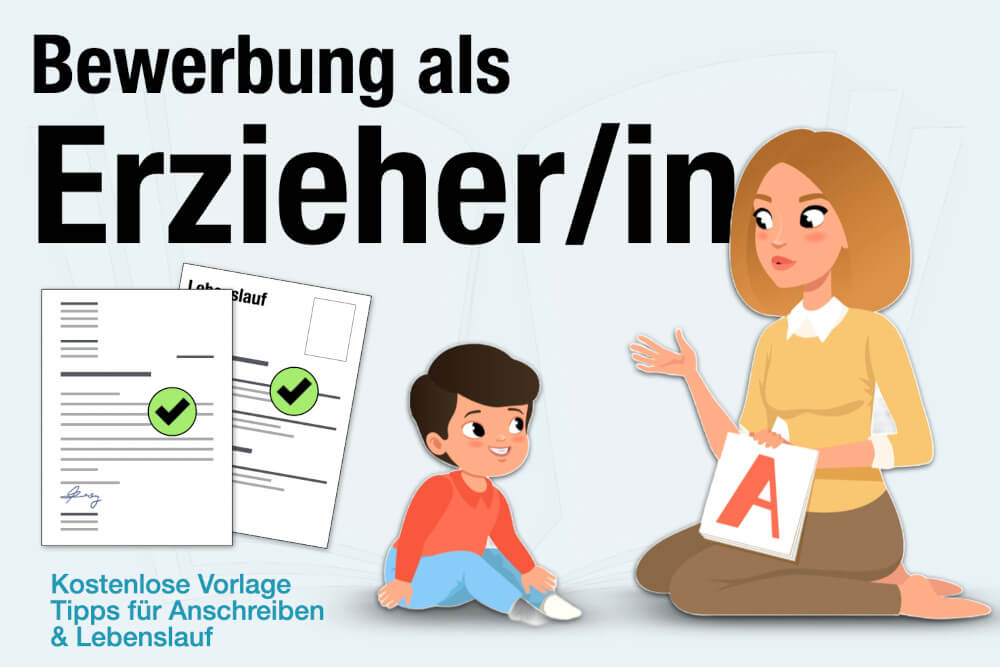 Bewerbung Als Erzieherin Vorlagen Anschreiben Lebenslauf Kostenlos Tipps