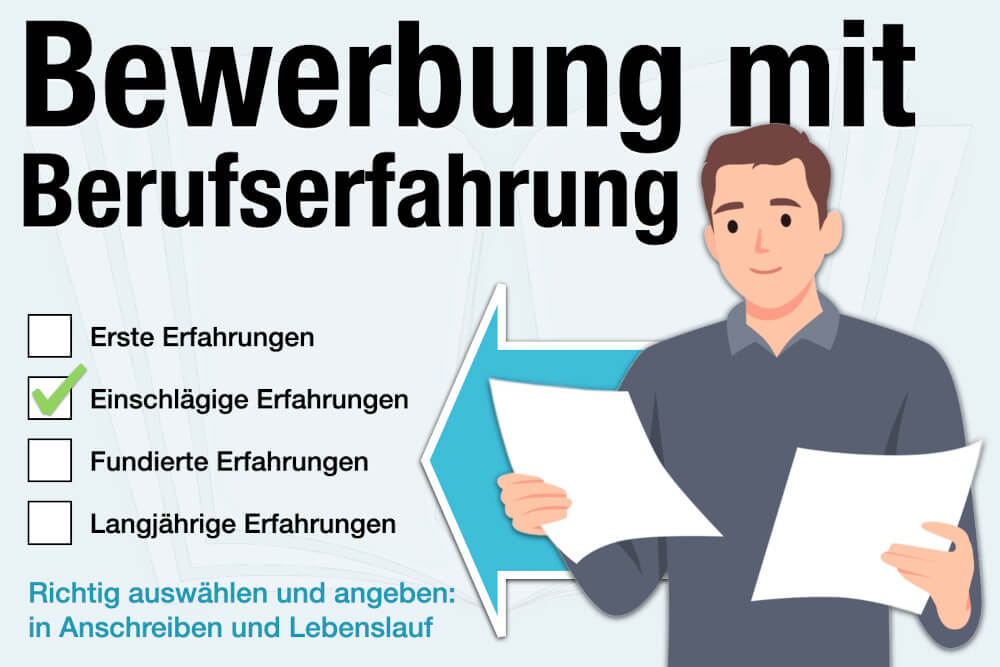 Bewerbung Mit Berufserfahrung Anschreiben Lebenslauf Tipps Auswahl Relevanz