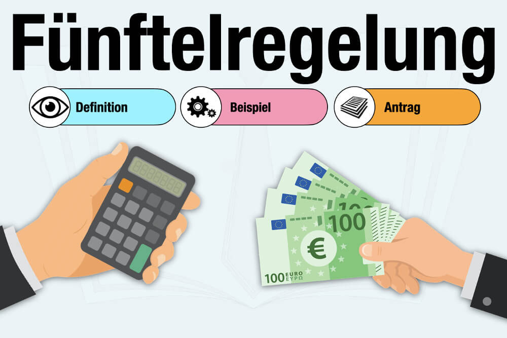 Fuenftelregelung Definition Beispiel Berechnung Beantragen Steuererklaerung Abfindung