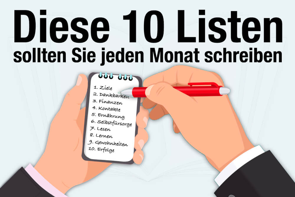 Listen Schreiben 10 Tipps Beispiele