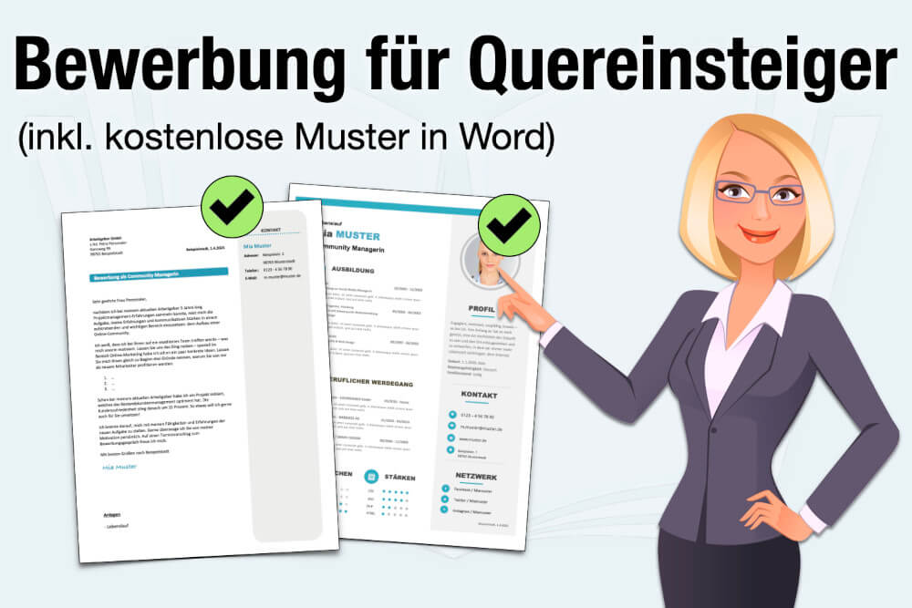 Bewerbung Quereinsteiger Muster Vorlage Anleitung Begruendung Tipps