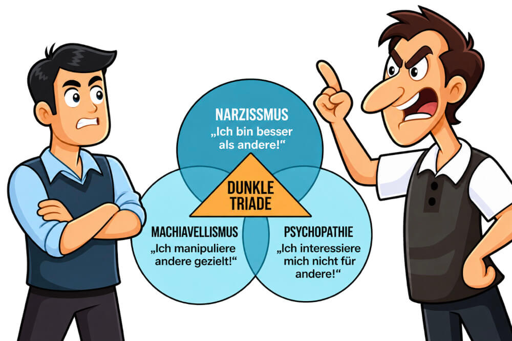 Dunkle Triade Narzissmus Machiavellismus Psychopathie