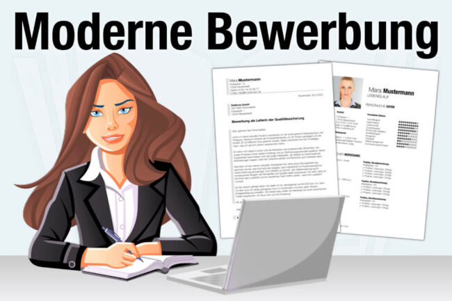 Moderne Bewerbung: Vorlage, Beispiele + Was beachten?